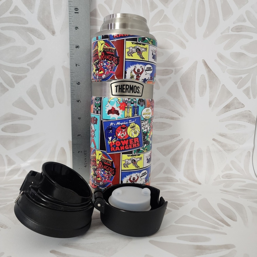 Thermos Funtainer 12oz Stainless Steel Water Bottle Mighty Morphin Power Rangers - Picture 13 of 13